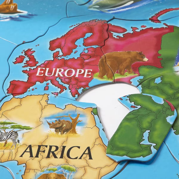 World Map Floor Puzzle 33 Pieces