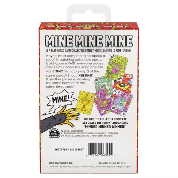 Mine Mine Mine Card Game