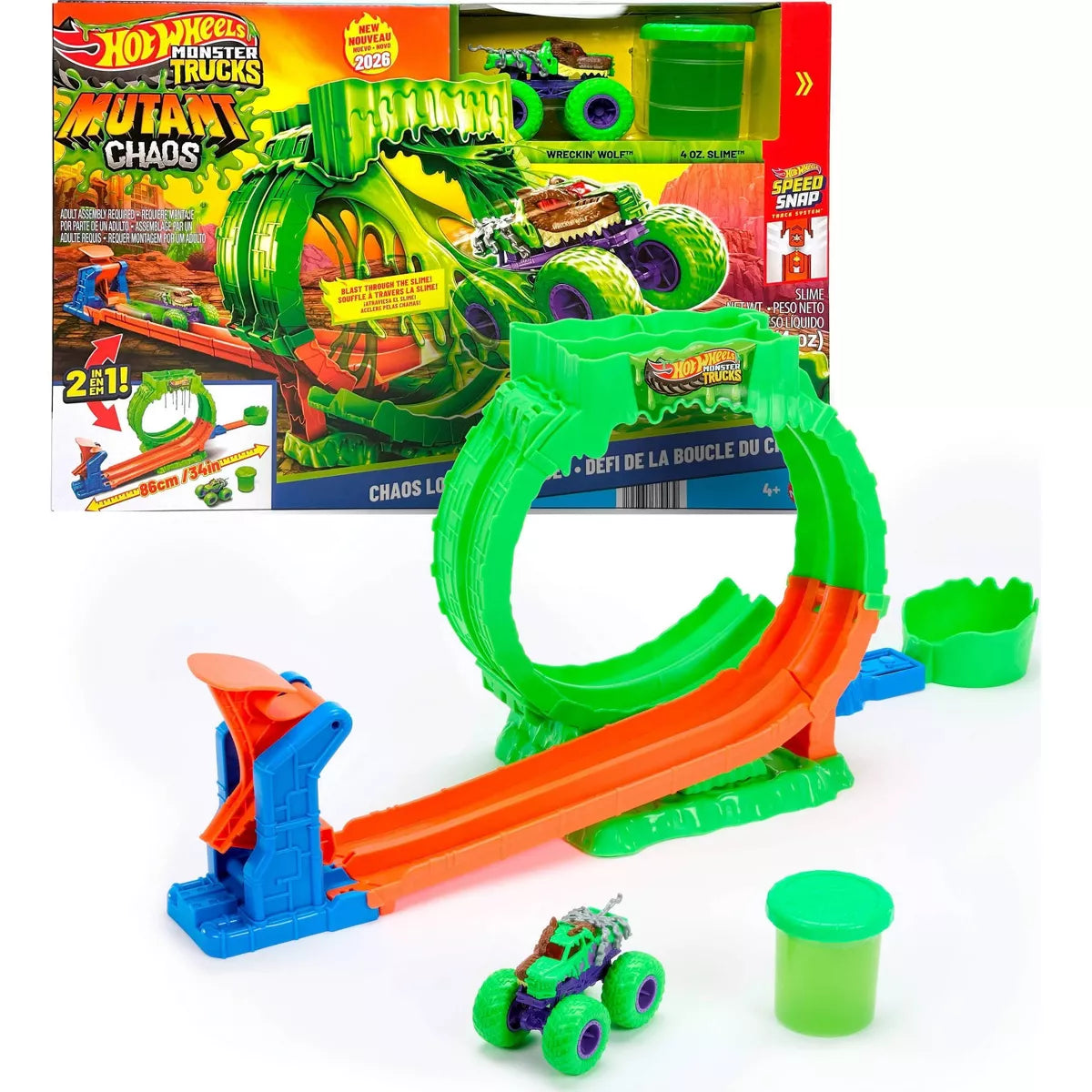 Mutant Chaos Slime Challenge Hot Wheels Monster Truck