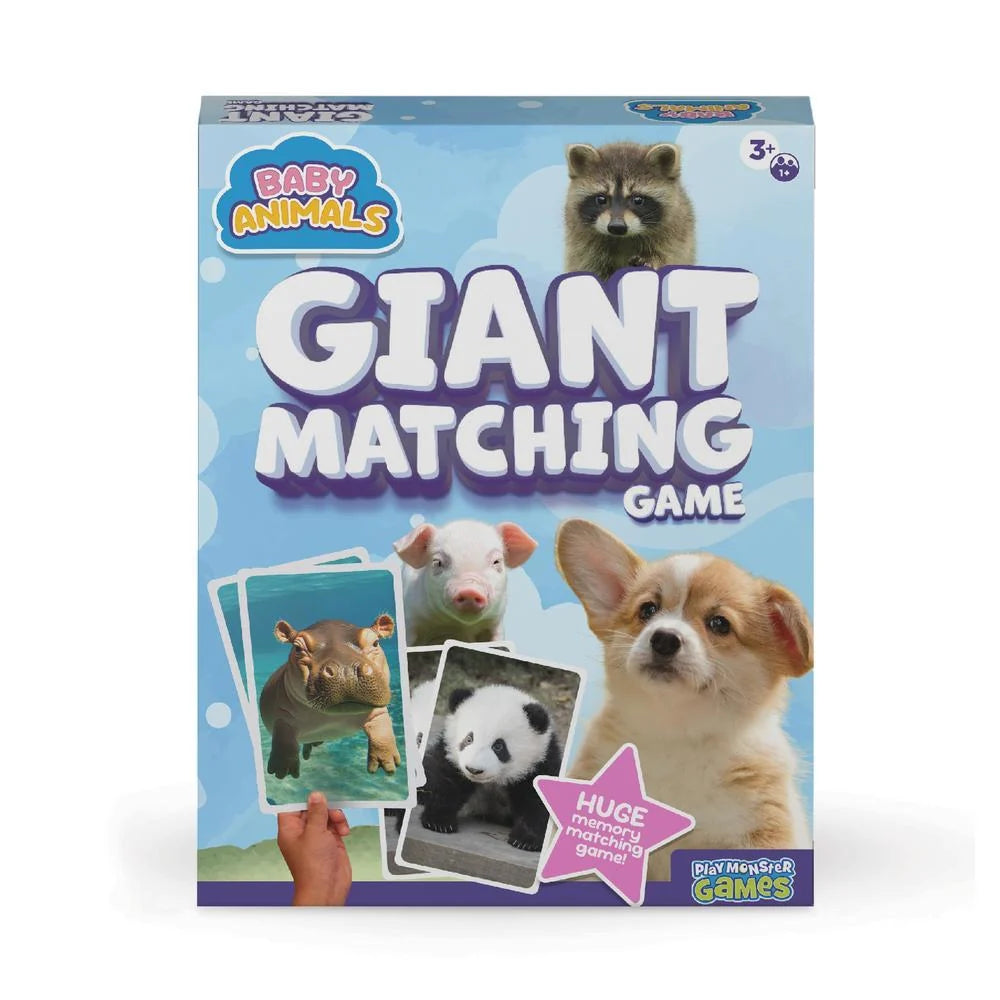 Giant Matching Card Game - Baby Animals