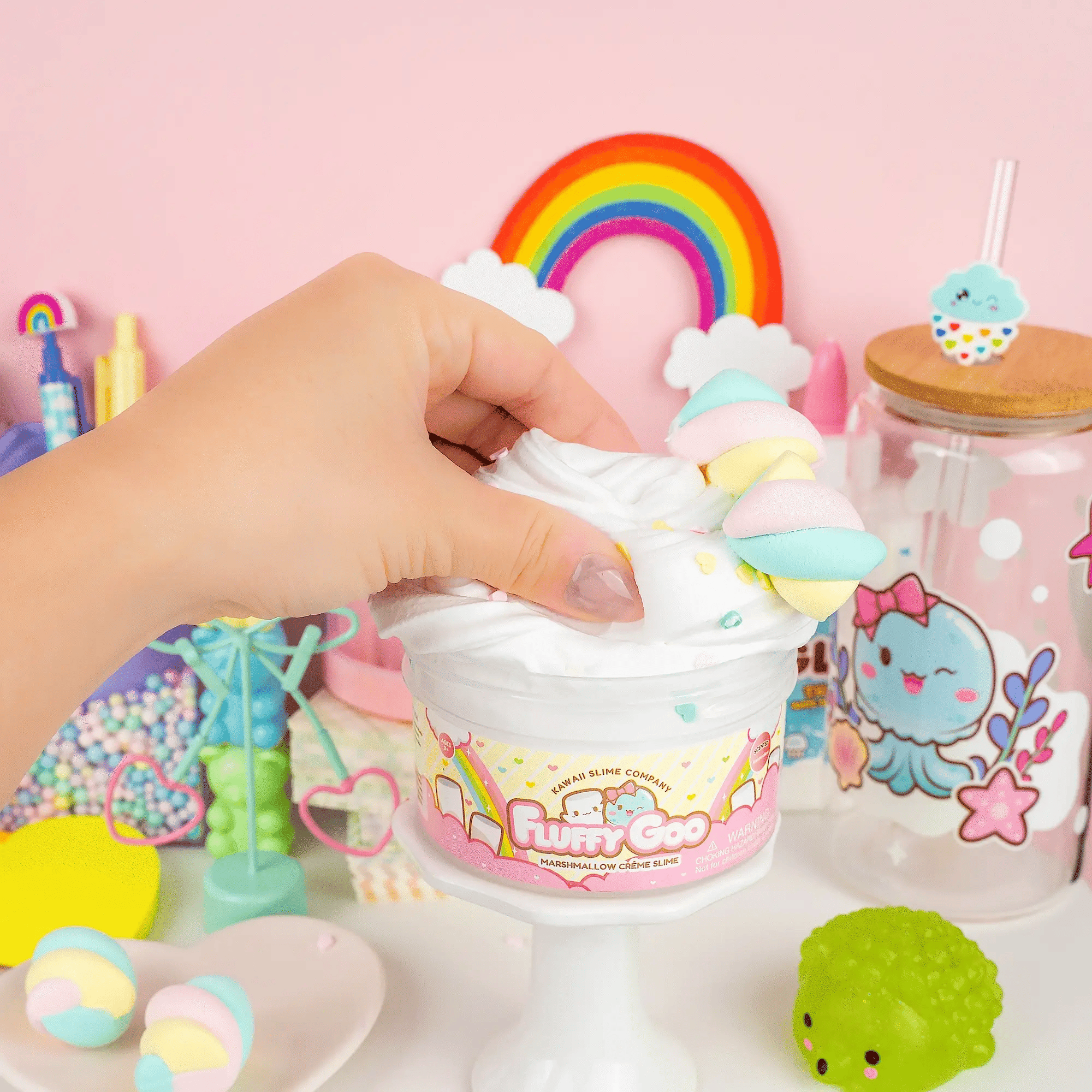 Fluffy Goo Classic Marshmallow Signature Dome™ Slime