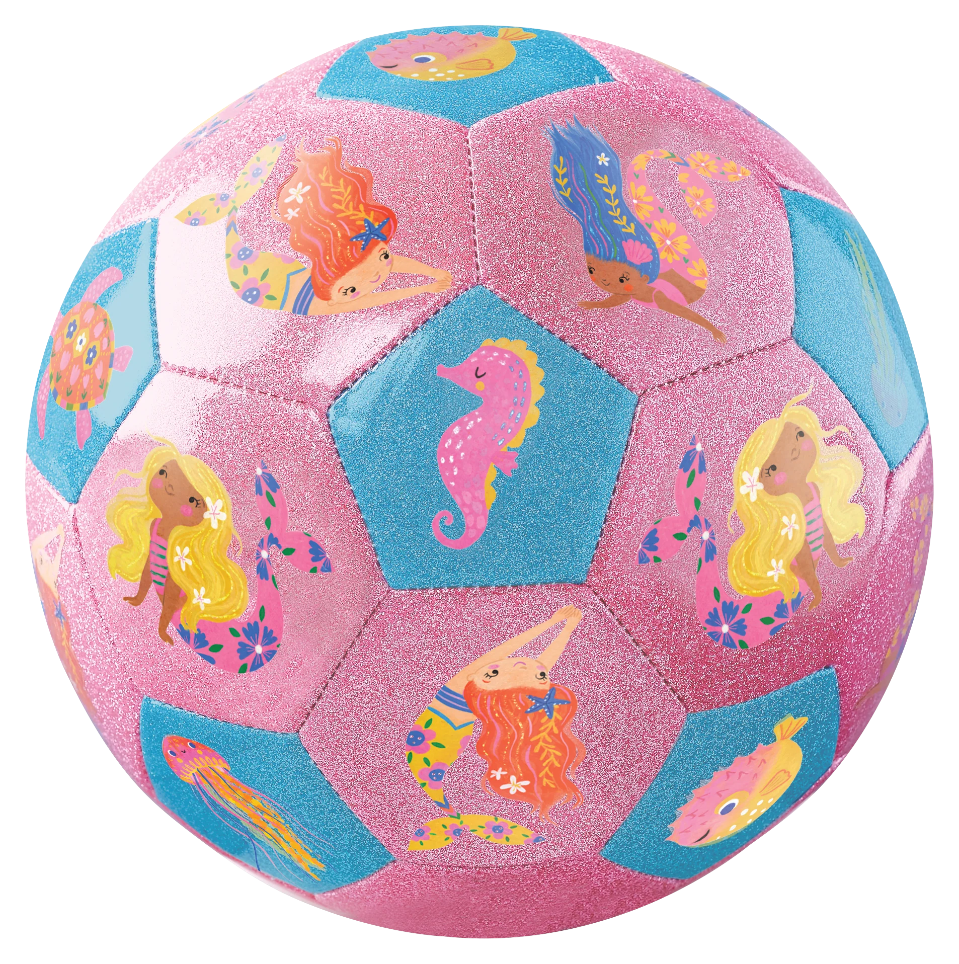 Mermaids Glitter Soccer Ball