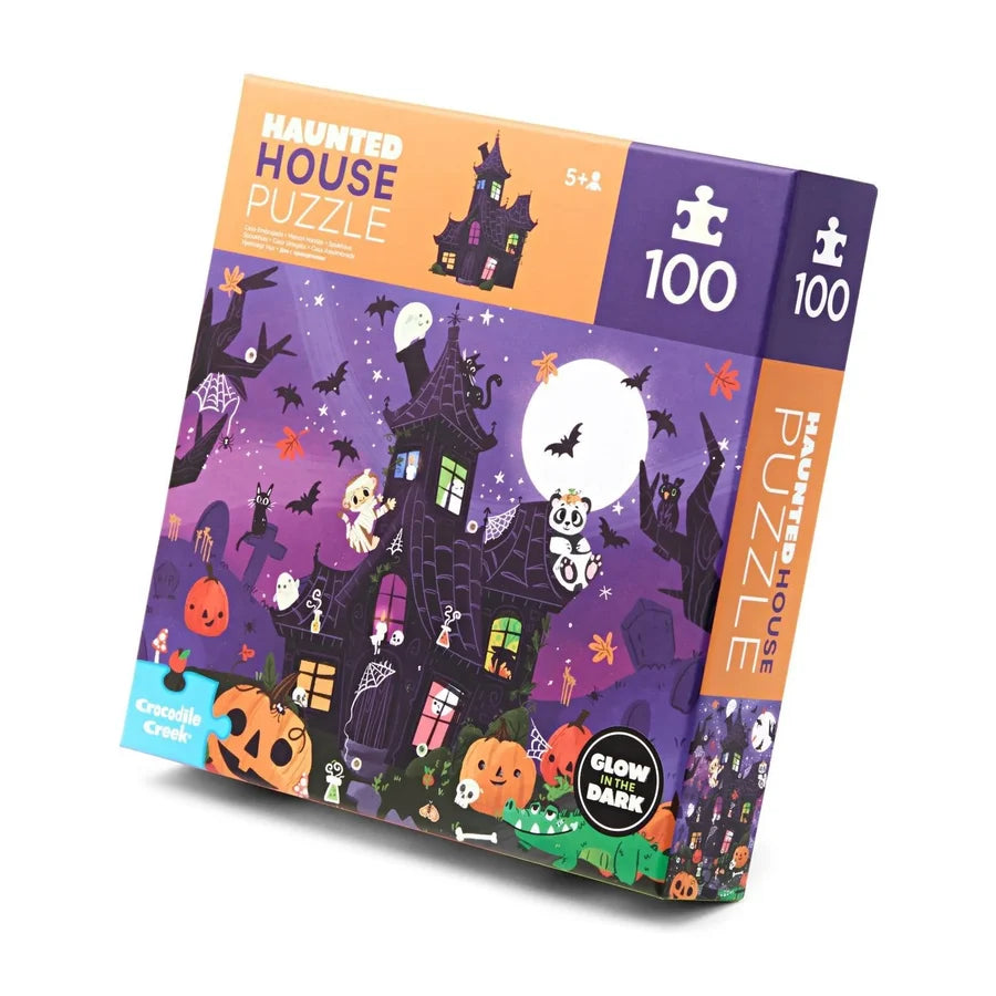 100pc Puzzle Glow in the Dark Haunted House
