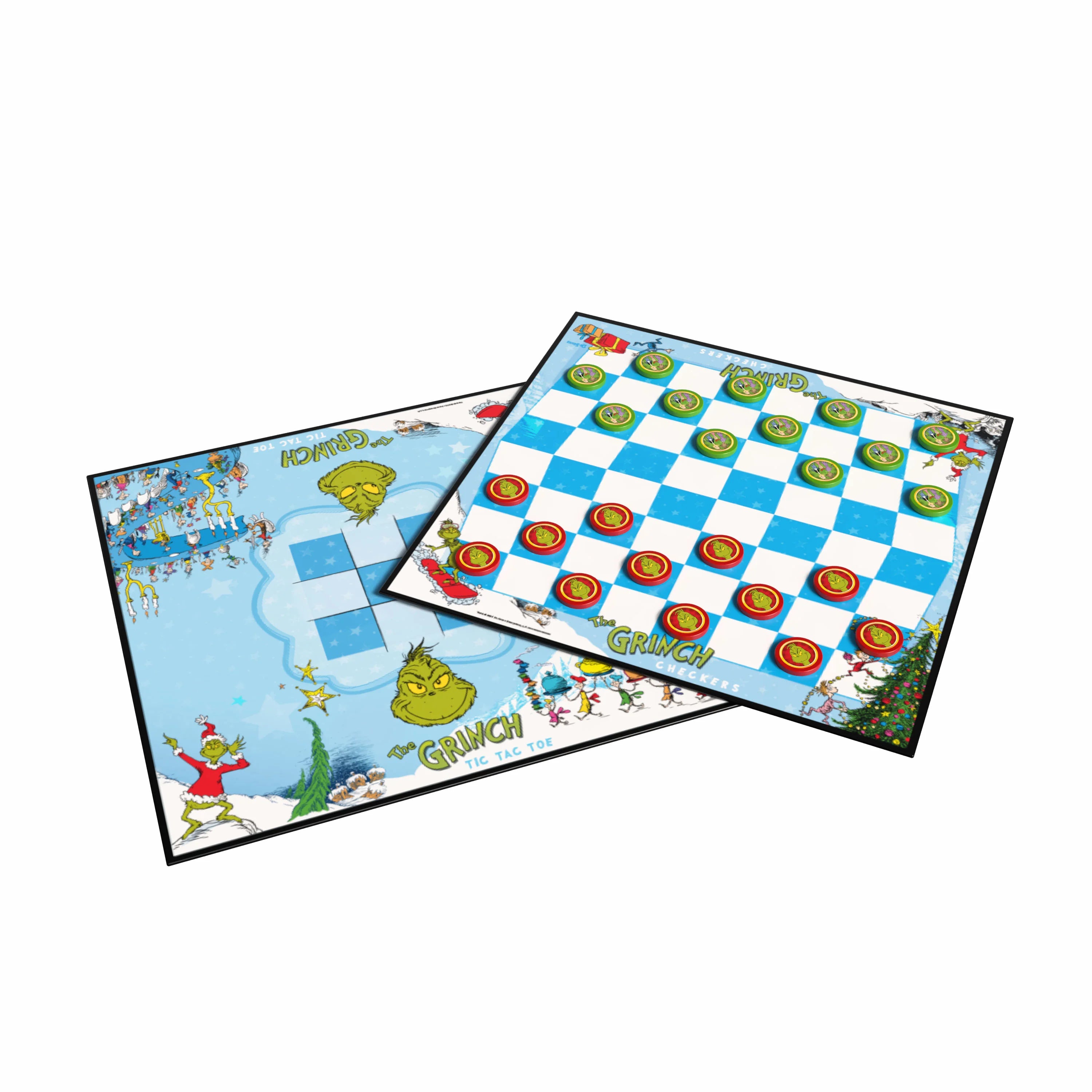 The Grinch Checkers and Tic Tac Toe Tin