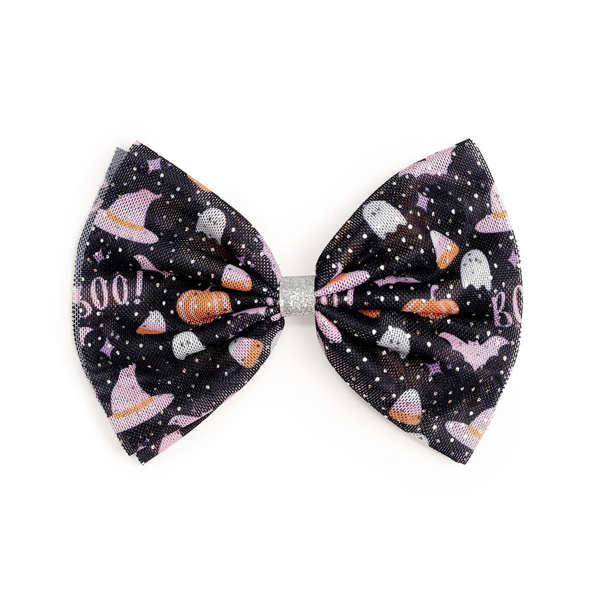 Boo Halloween Bow Clip