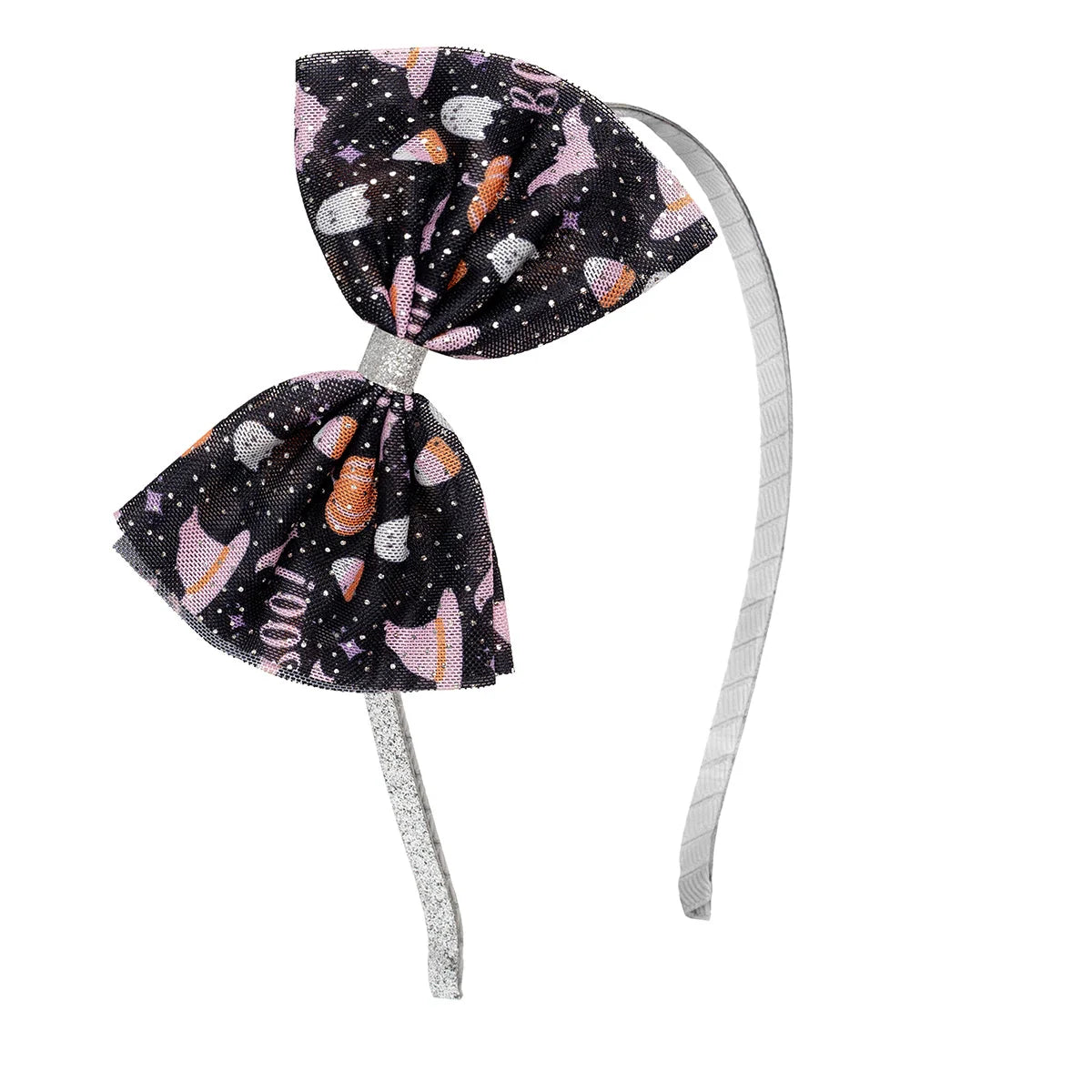 Boo Halloween Bow Headband