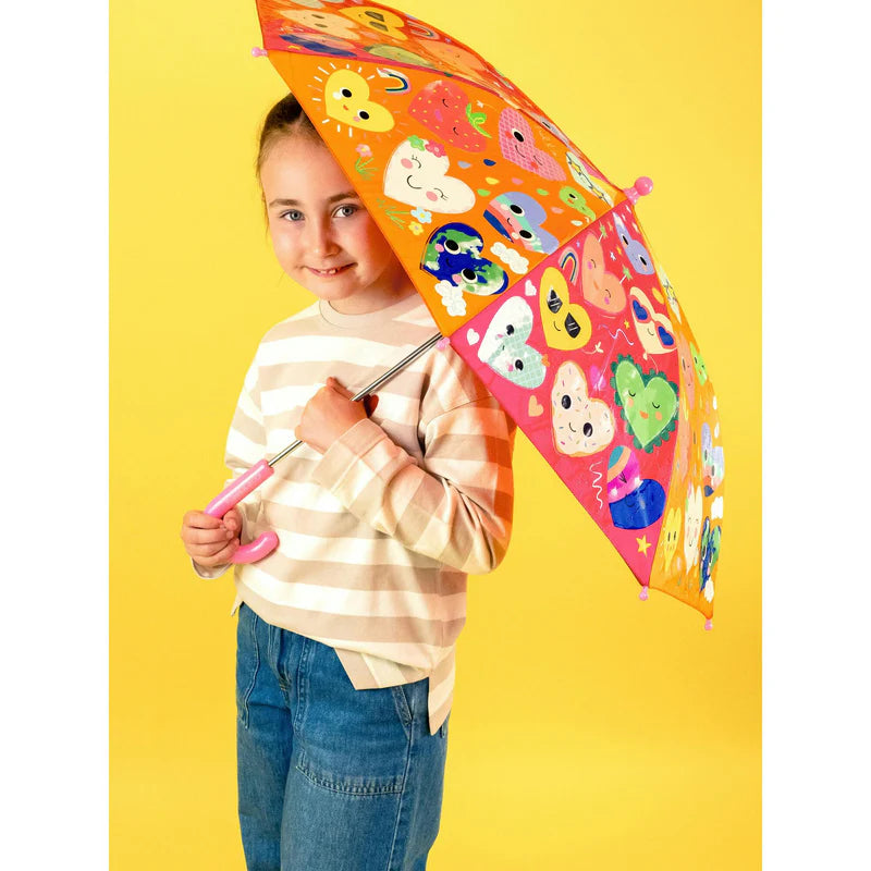 Hearts 17" Colour Changing Umbrella