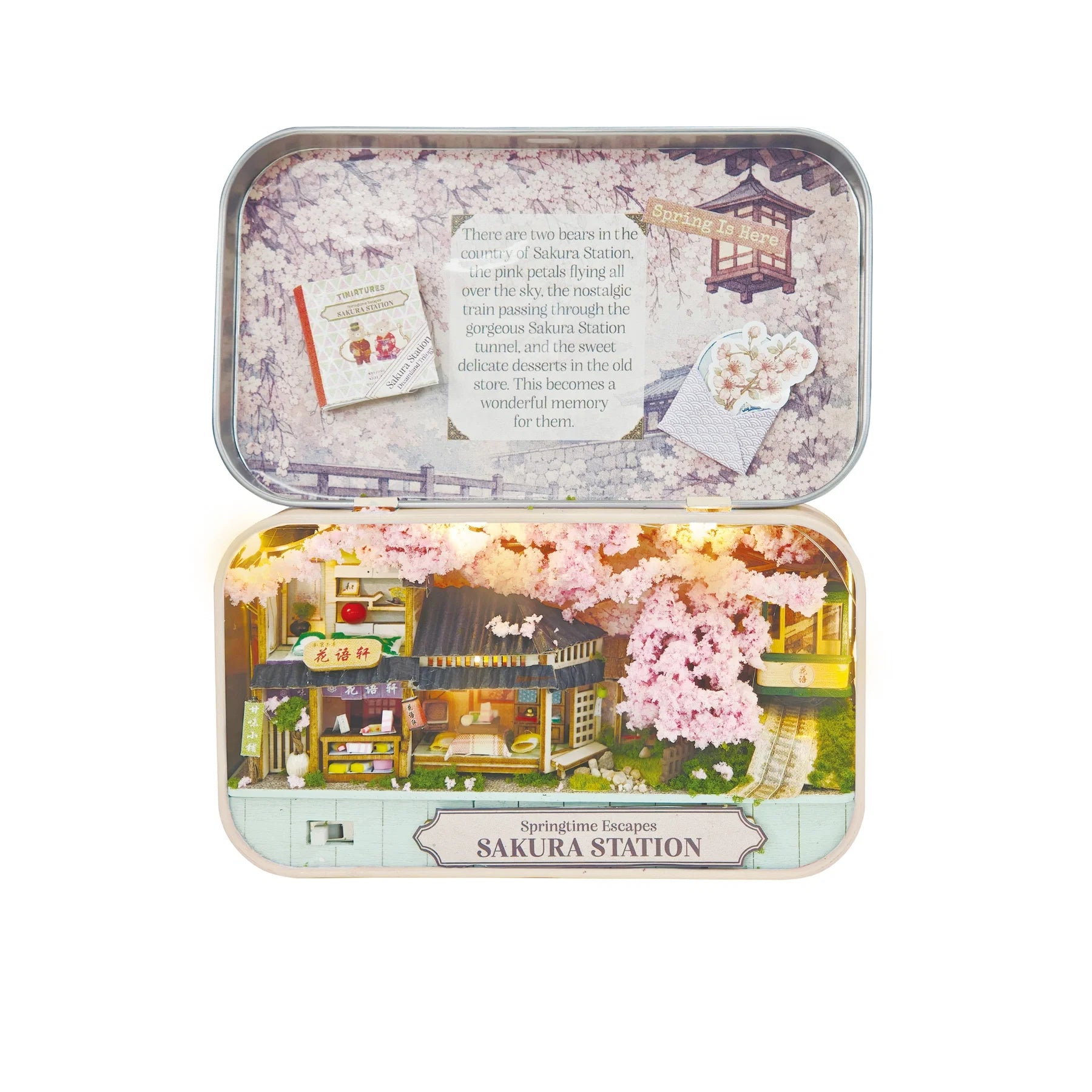 Sakura Station DIY Miniature Kit with LED Light