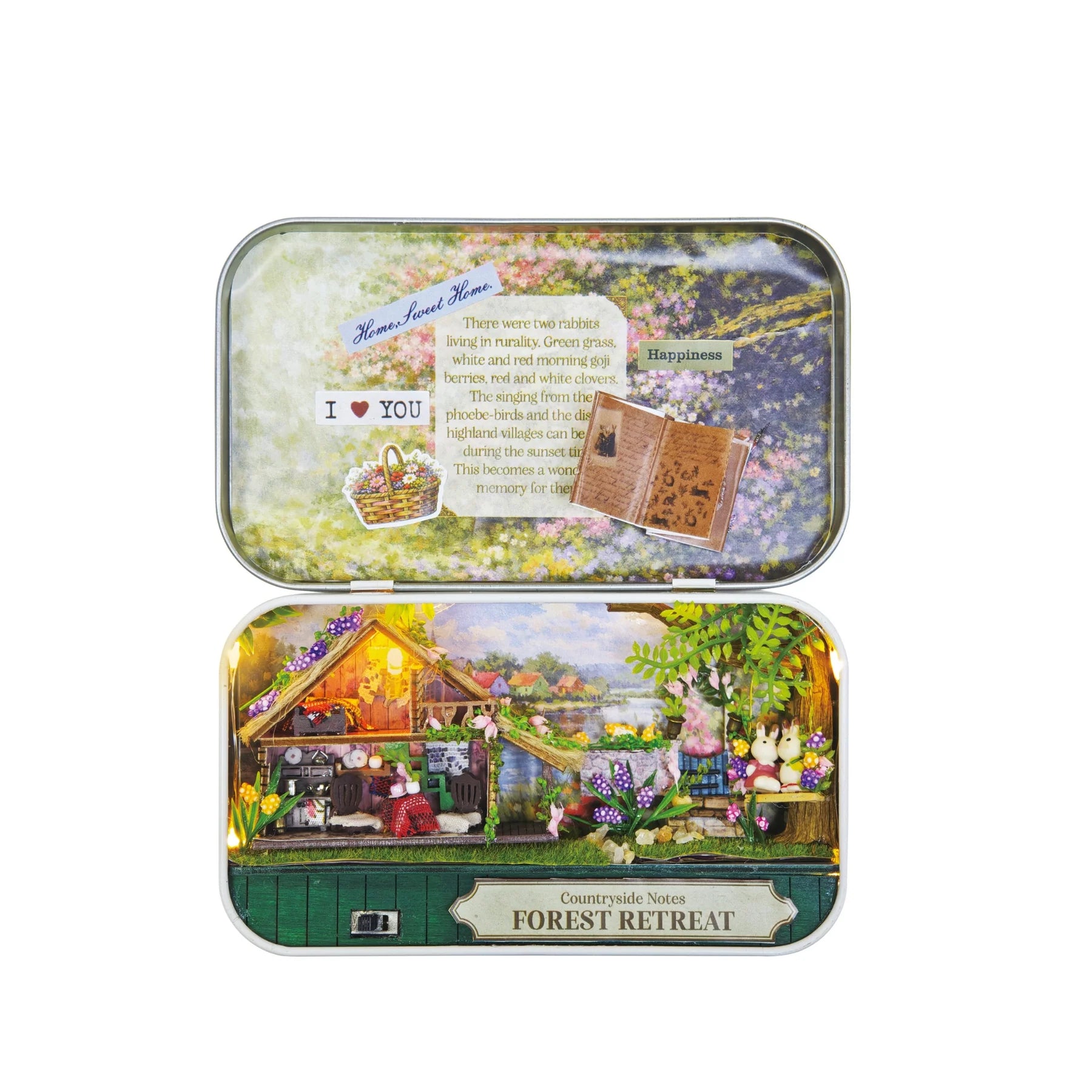 Forest Retreat DIY Miniature Kit with LED Light