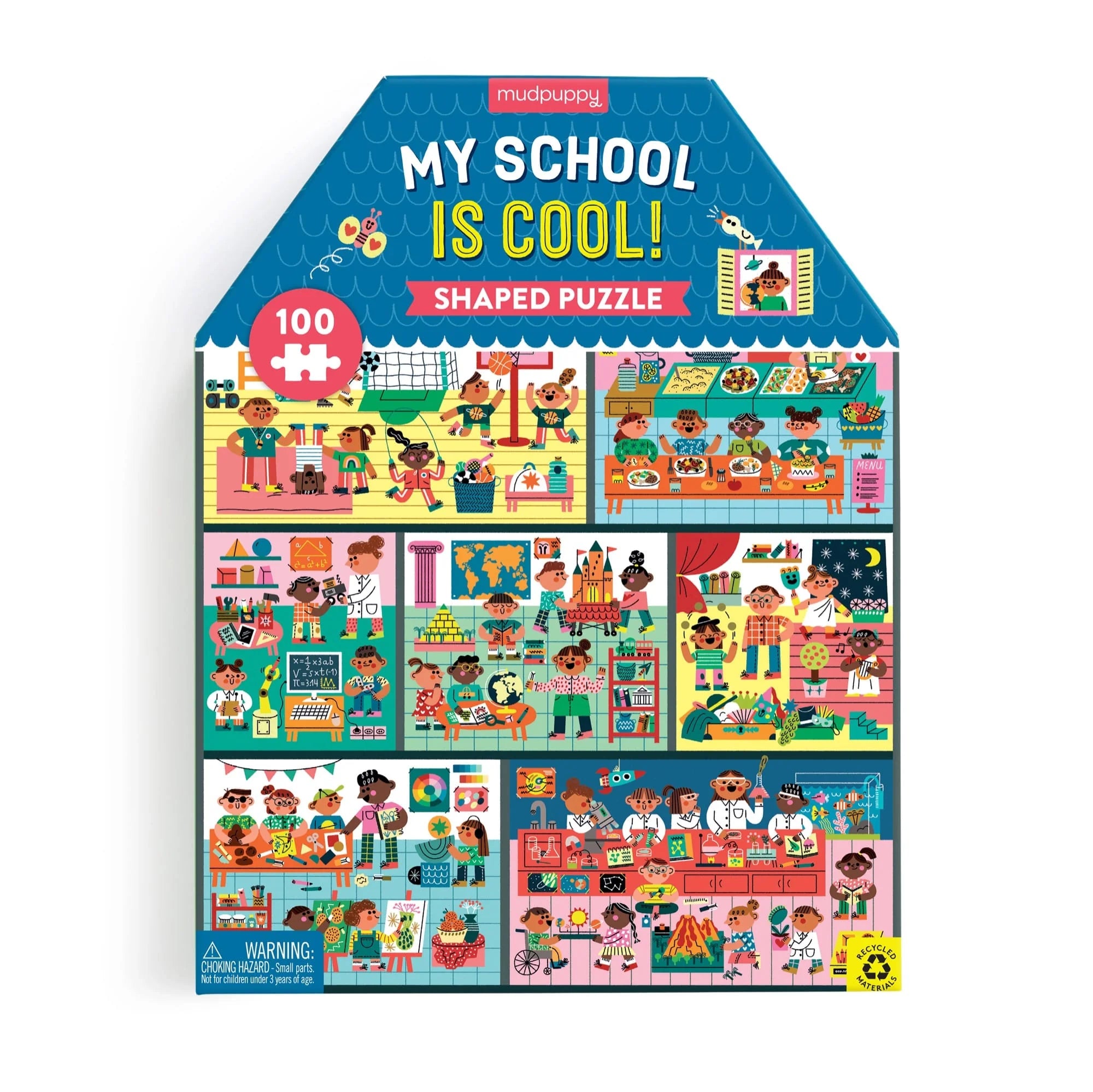 My School Is Cool 100-Piece Shaped Puzzle
