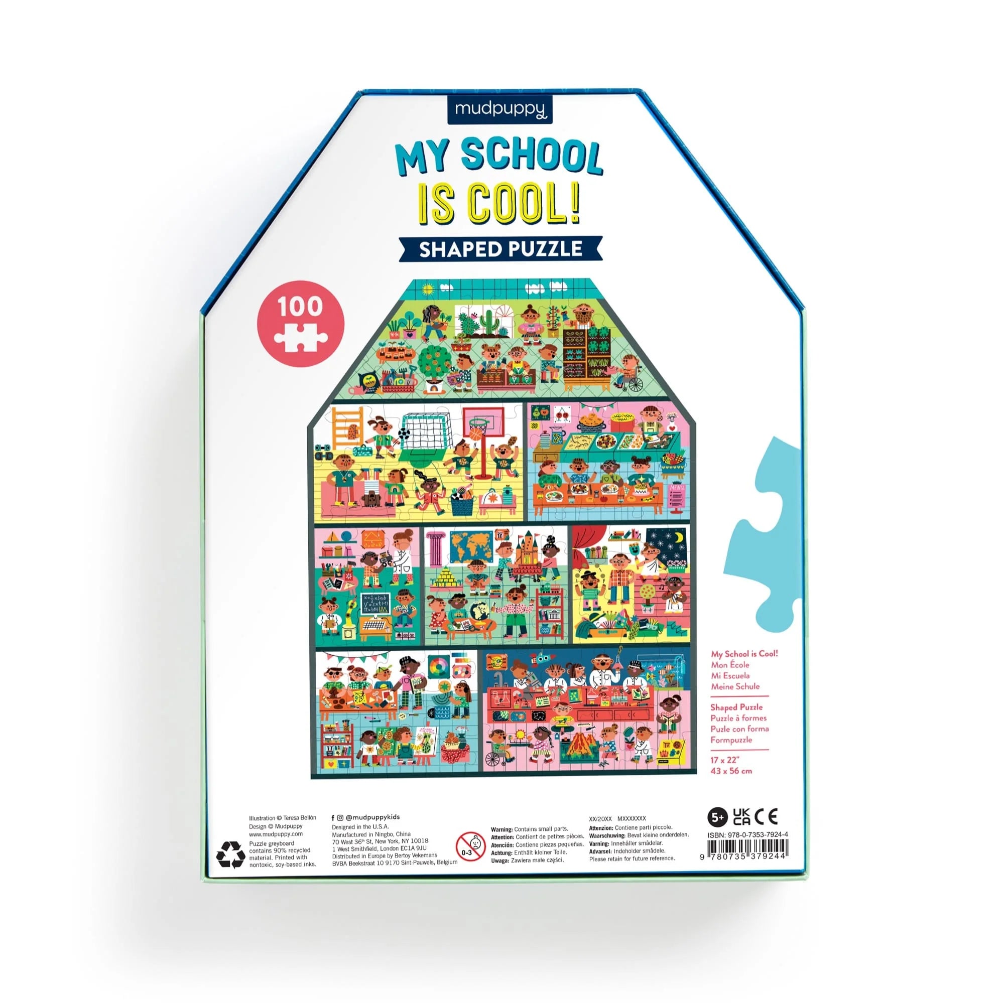 My School Is Cool 100-Piece Shaped Puzzle