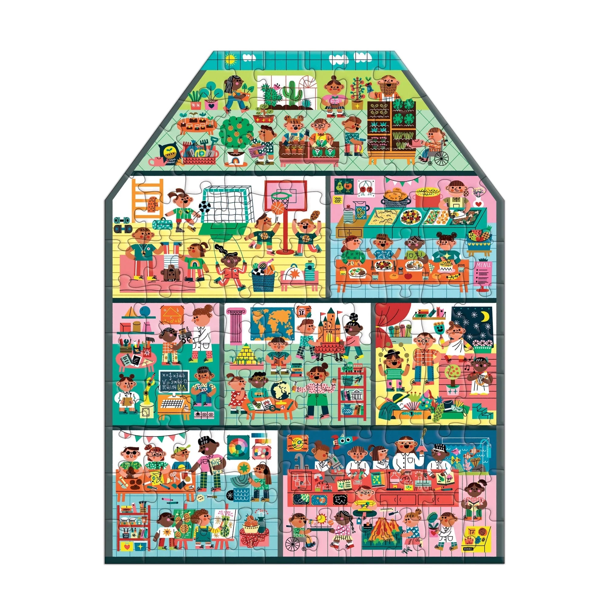 My School Is Cool 100-Piece Shaped Puzzle