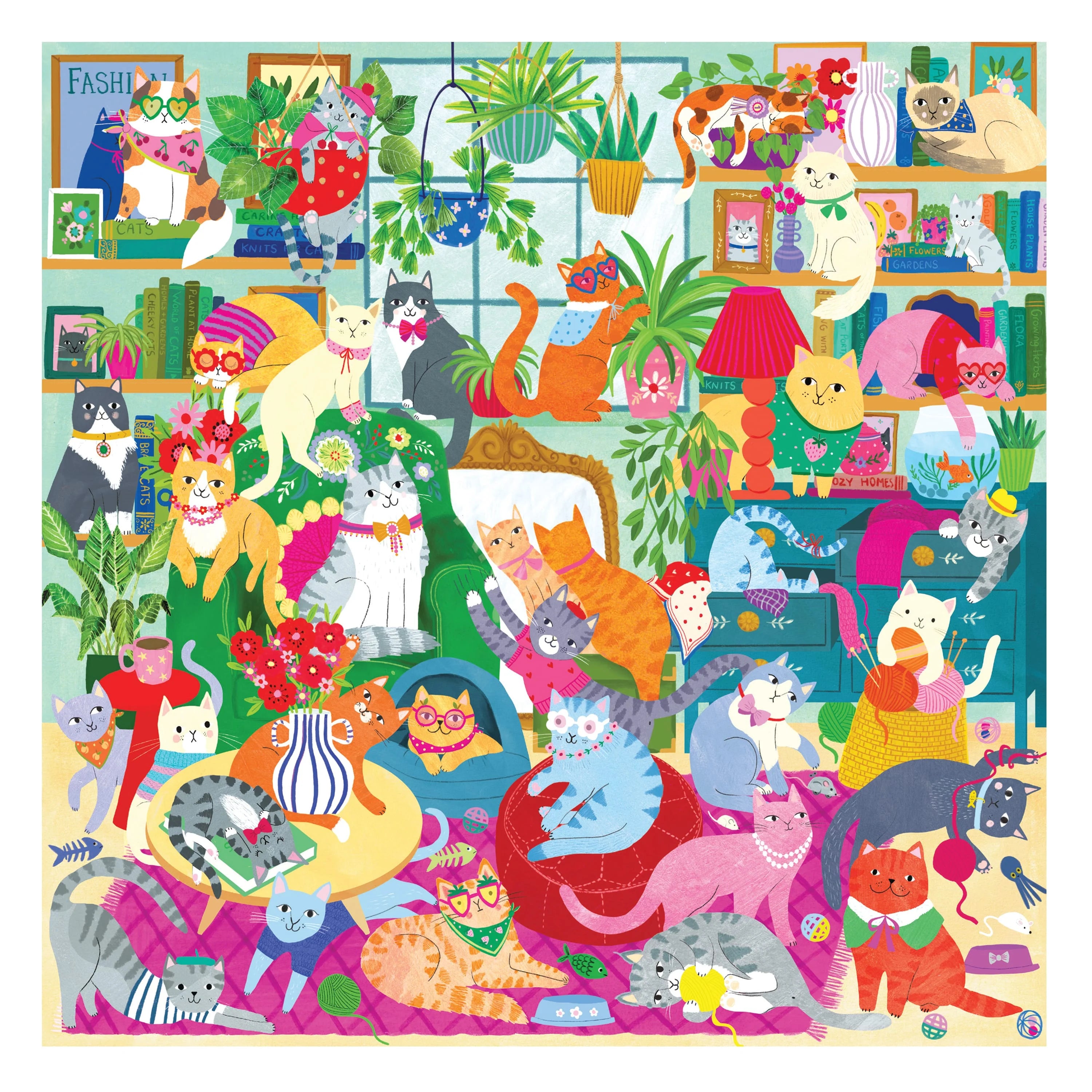 Caturday Afternoon 500 Piece Family Puzzle