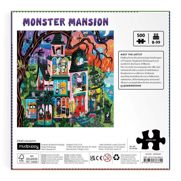 Family Monster Mansion Puzzle 500 (unpriced)