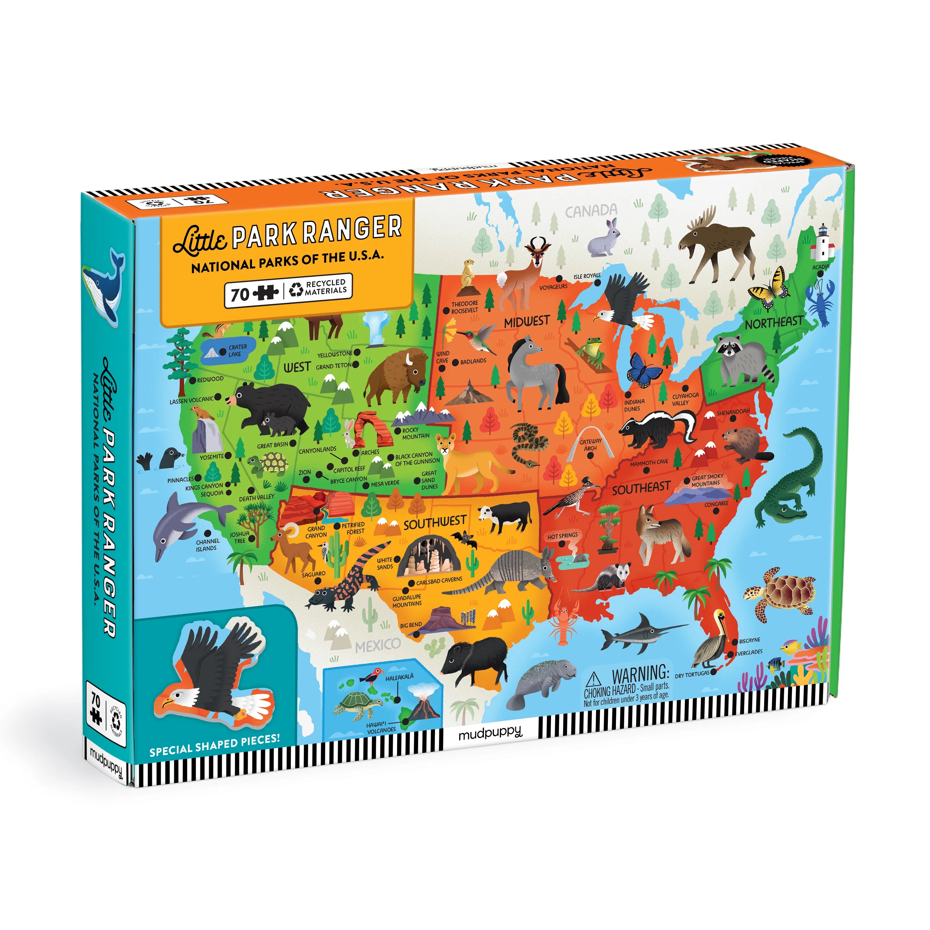 Lit Ranger Nat Park 70 Pc Puzz