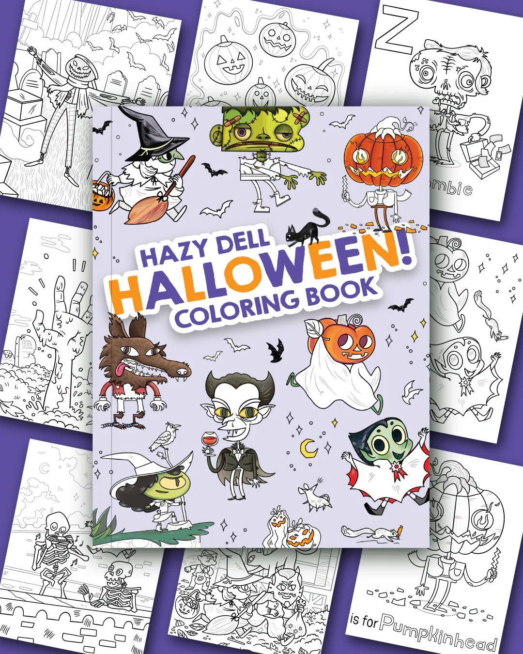 Hazy Dell Halloween Color Book