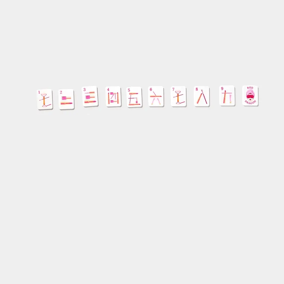 Mini Mahjer -   Bubbles & Bows Edition