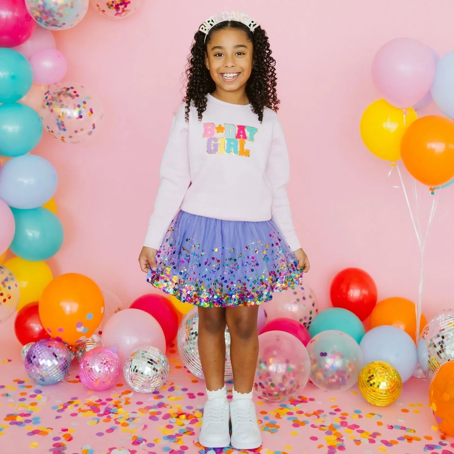 Lavender Confetti Tutu - Size 0-12M
