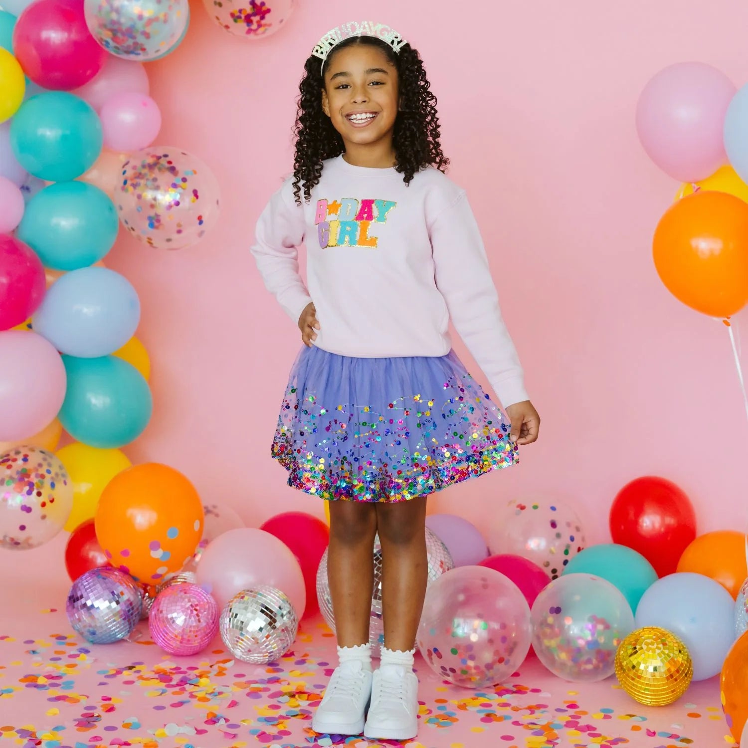 Lavender Confetti Tutu - Size 0-12M