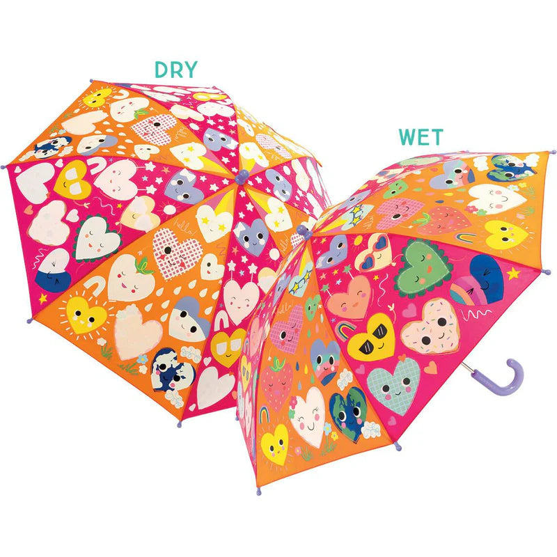 Hearts 17" Colour Changing Umbrella