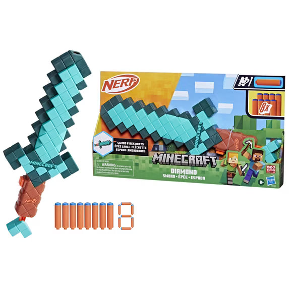 Hasbro NERF Mindcraft Diamond Sword