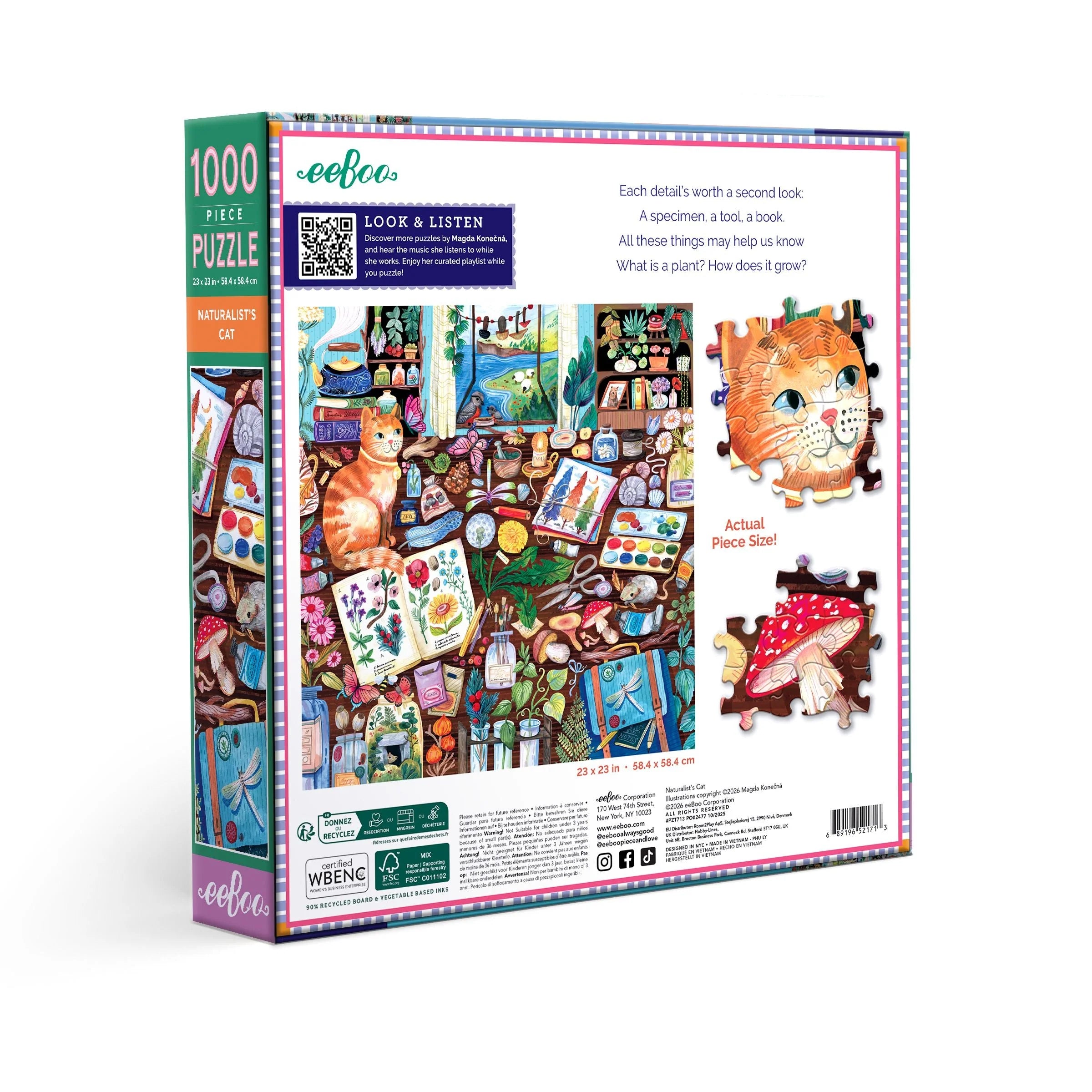 Naturalist's Cat 1000Pc Puzzle