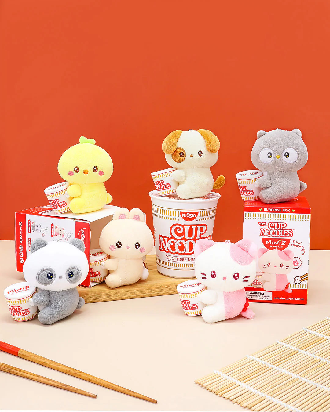 Nissin Cup Noodles Miniz by Anirollz Surprise Plush Box