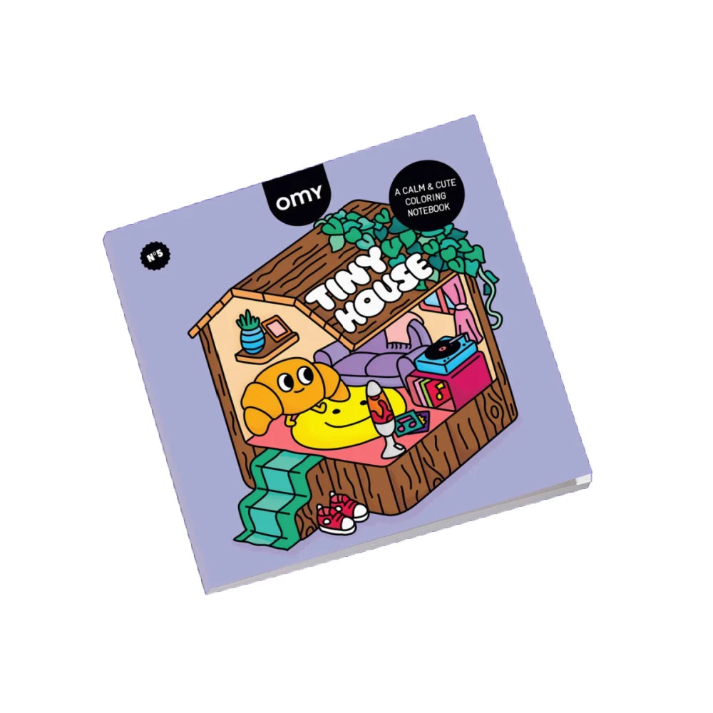 Cozy Art - Calm & Cute Coloring Notebooks: 3 styles - Cozy Art Tiny House