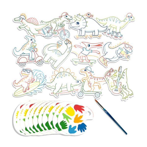 Chills & Thrills Dinos Playful Painters: Easy Watercolor Painting Kit