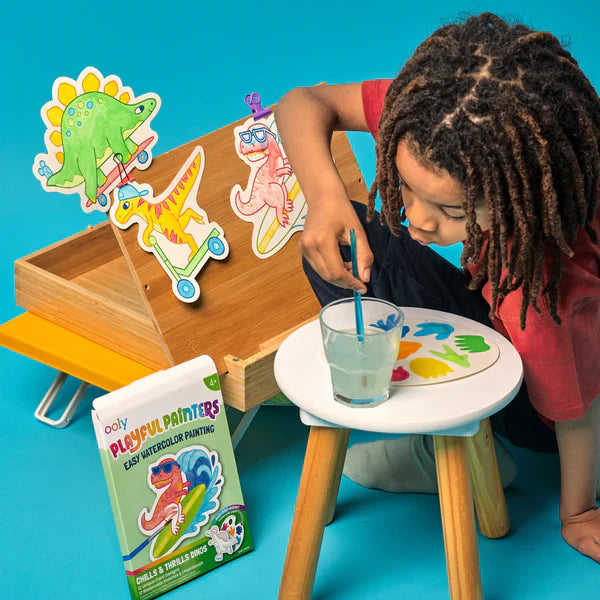 Chills & Thrills Dinos Playful Painters: Easy Watercolor Painting Kit