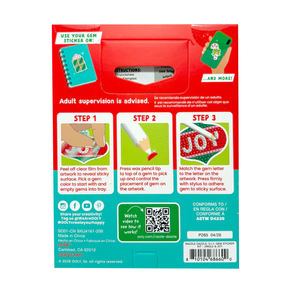 Jingle & Joy Razzle Dazzle DIY Gem Sticker Kit