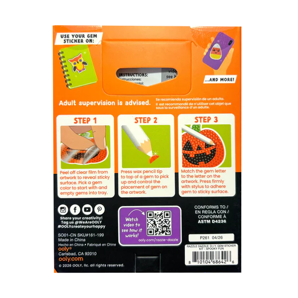 Spooky Fun Razzle Dazzle DIY Gem Sticker Kit