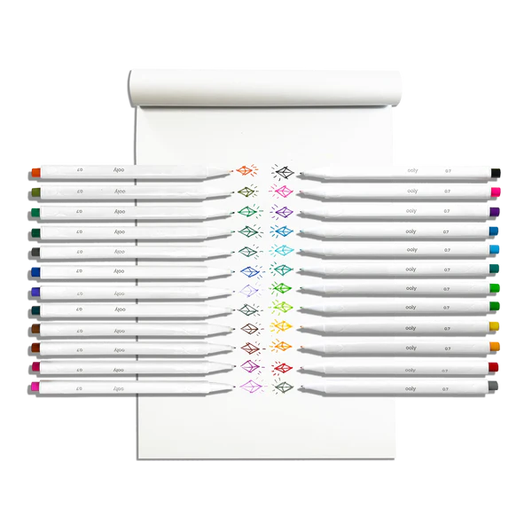Seriously - Fine Felt Tip Markers Set of 24