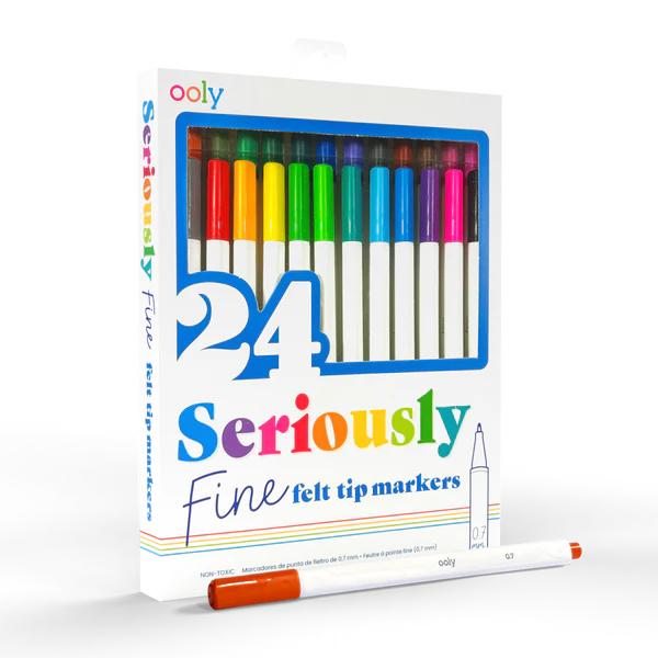 Seriously - Fine Felt Tip Markers Set of 24