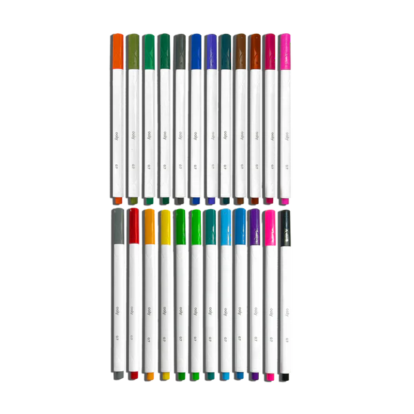 Seriously - Fine Felt Tip Markers Set of 24