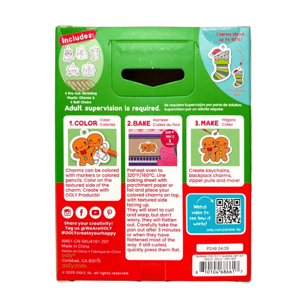 Holly Jolly Shrink-Its DIY Shrink Art Kit