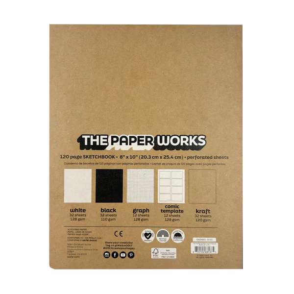 The Paper Works Basics 120 Page Sketchbook