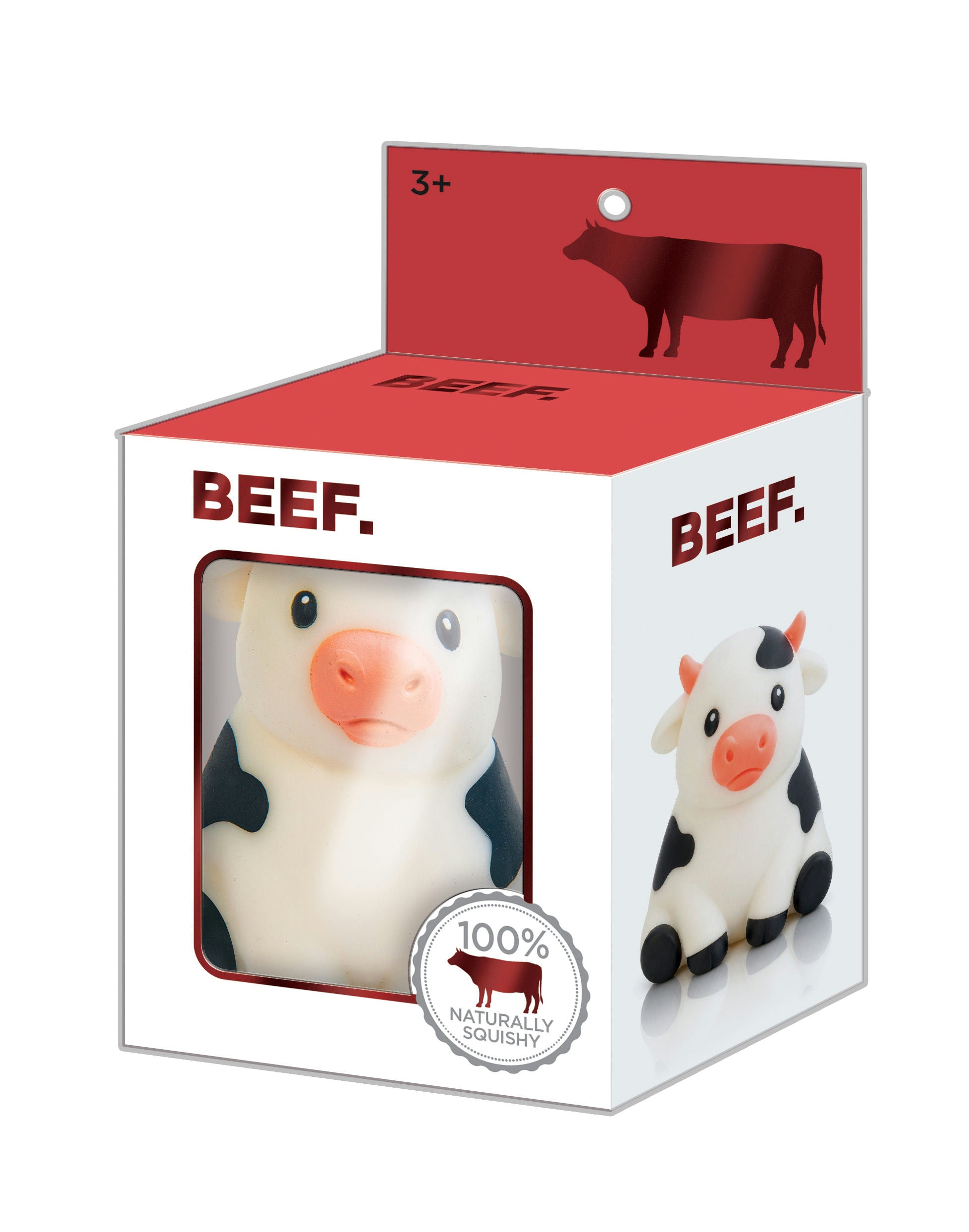 Chicken. Pork. Beef. 100% Naturally Squishy - Beef
