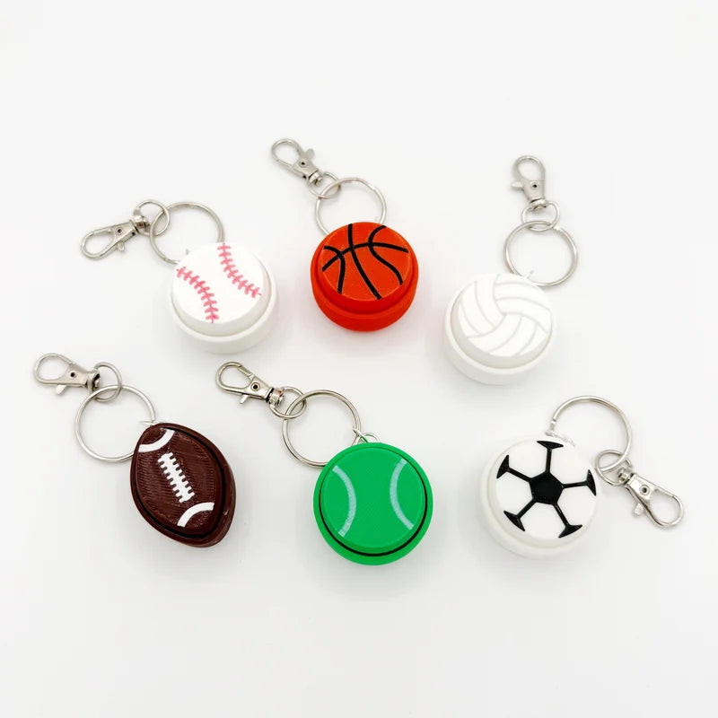 Sports Clicker Fidget Toys – Assorted Sports Designs, Sold Individually