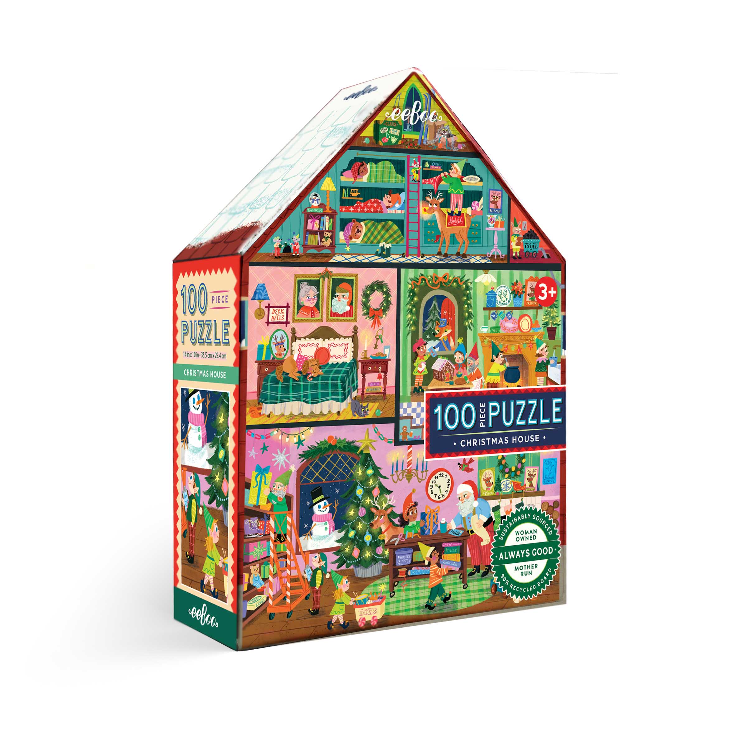Christmas House 100 Piece Puzzle
