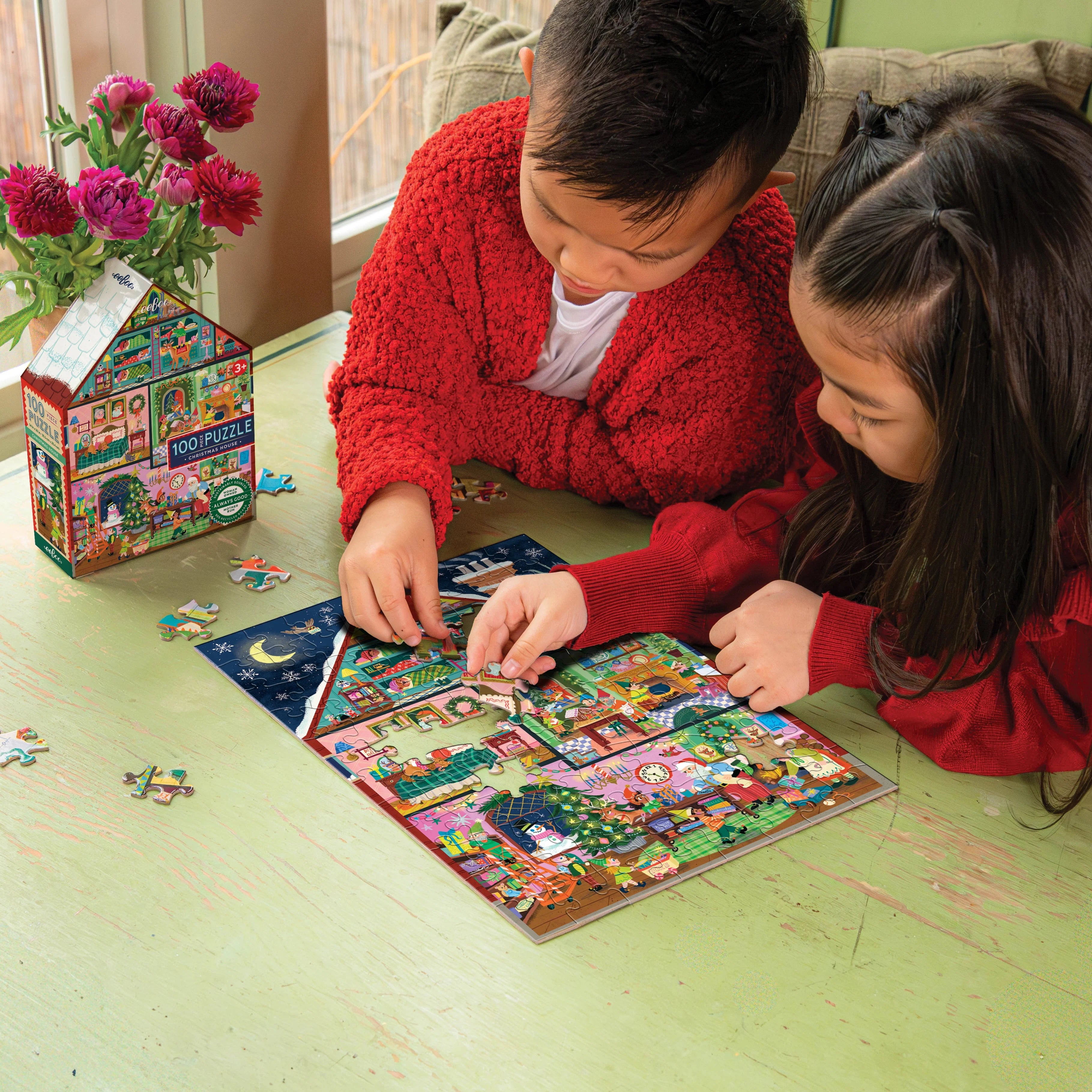 Christmas House 100 Piece Puzzle