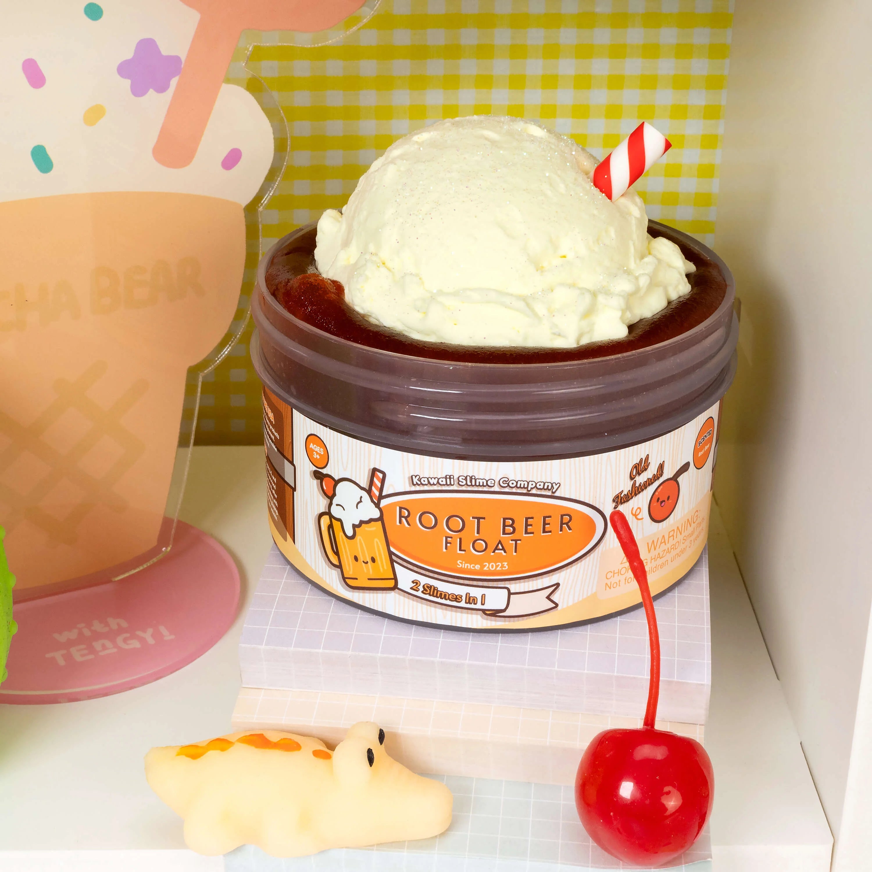 Root Beer Float 2 Slimes In 1 Signature Dome™ Slime