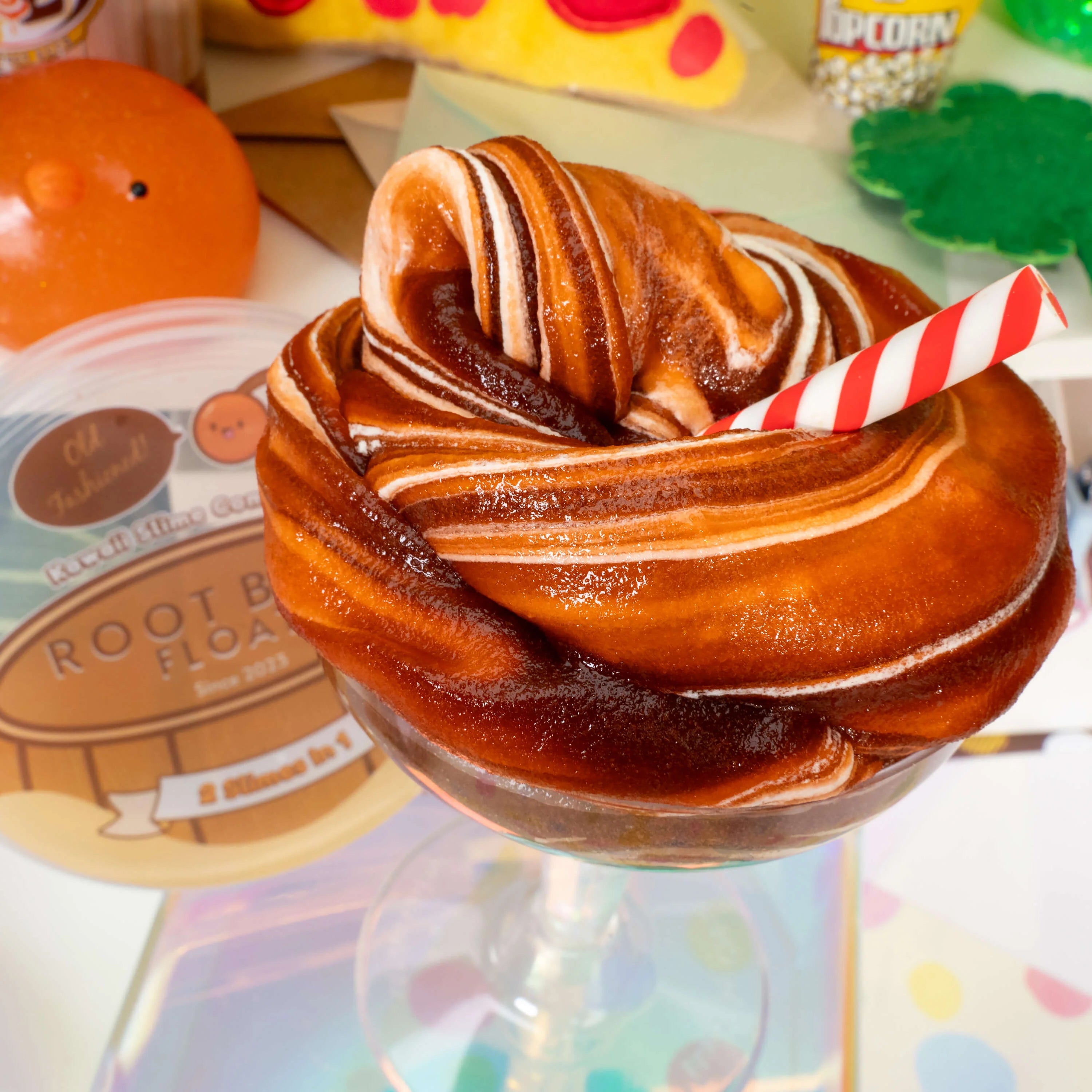 Root Beer Float 2 Slimes In 1 Signature Dome™ Slime
