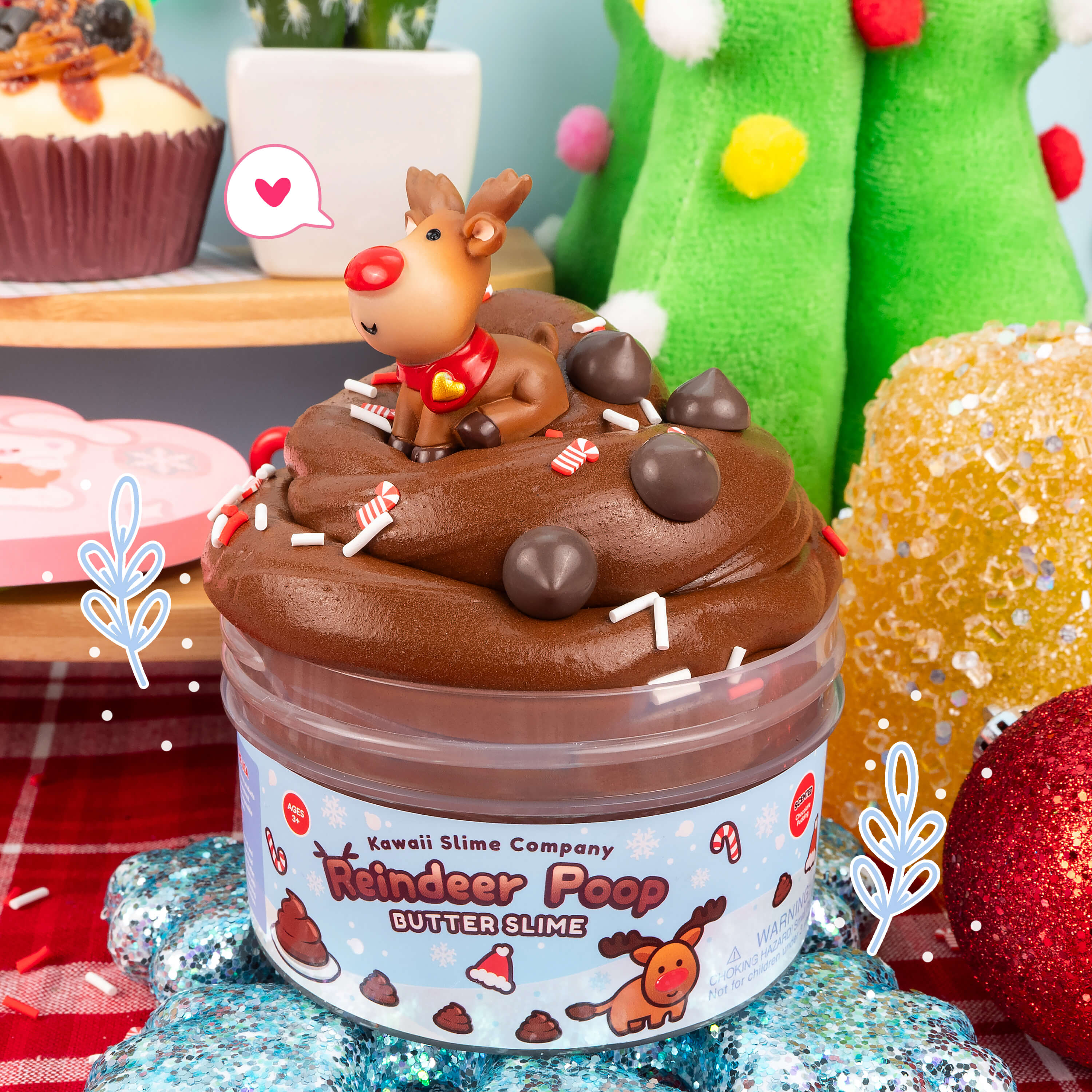 Reindeer Poop Butter Signature Dome™ Slime