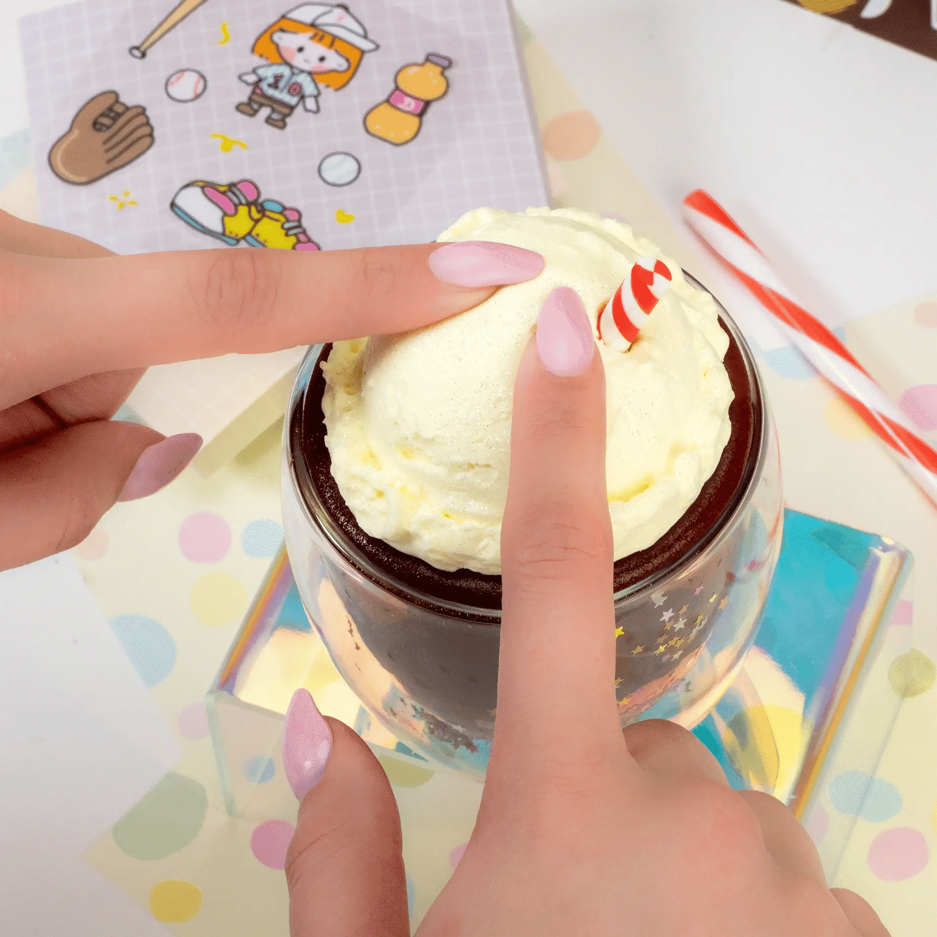 Root Beer Float 2 Slimes In 1 Signature Dome™ Slime