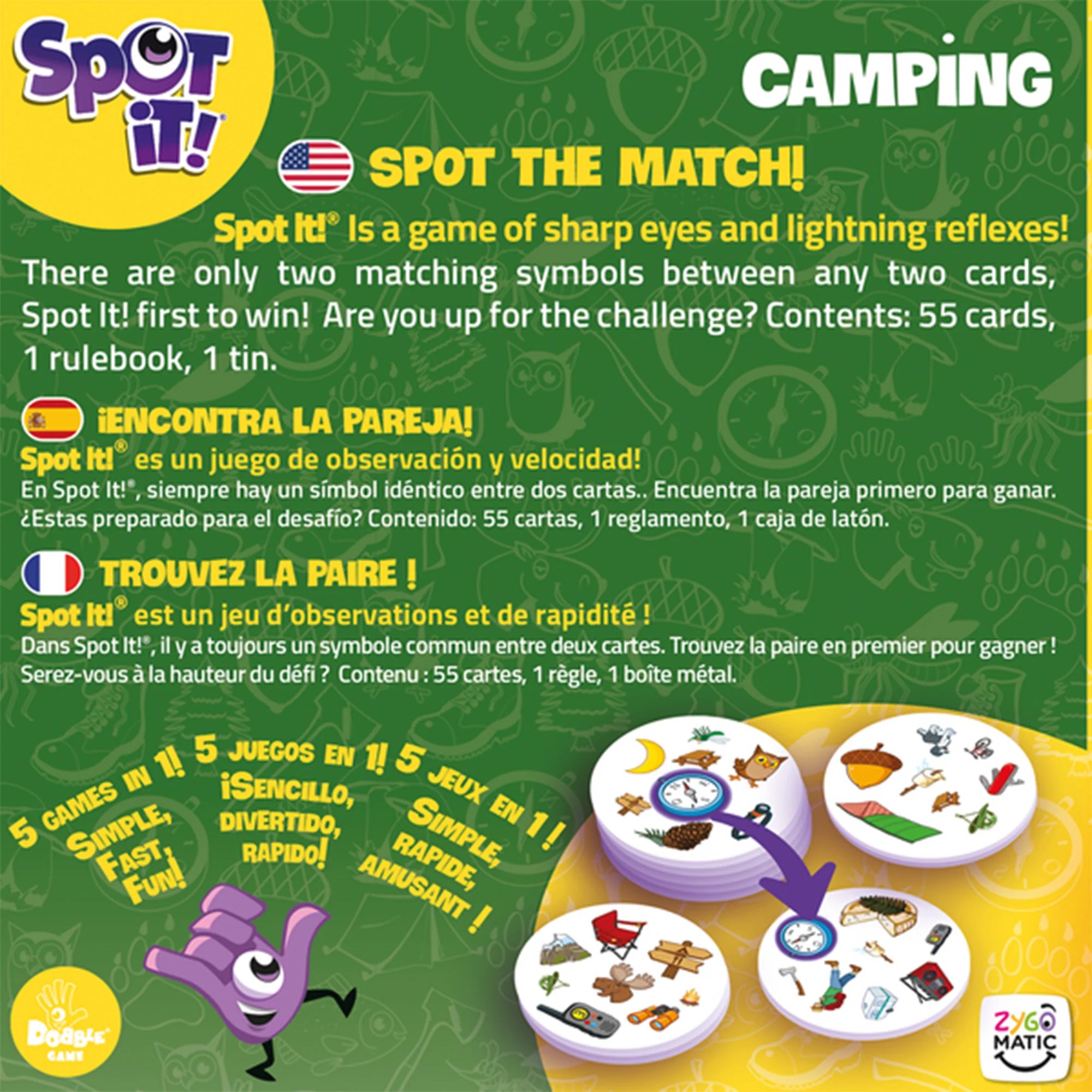 Spot It! Camping (Eco Sleeve) ML