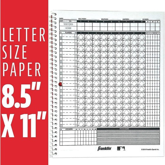 MLB Baseball and Softball Scorebook - 25 Games
