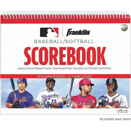 MLB Baseball and Softball Scorebook - 25 Games