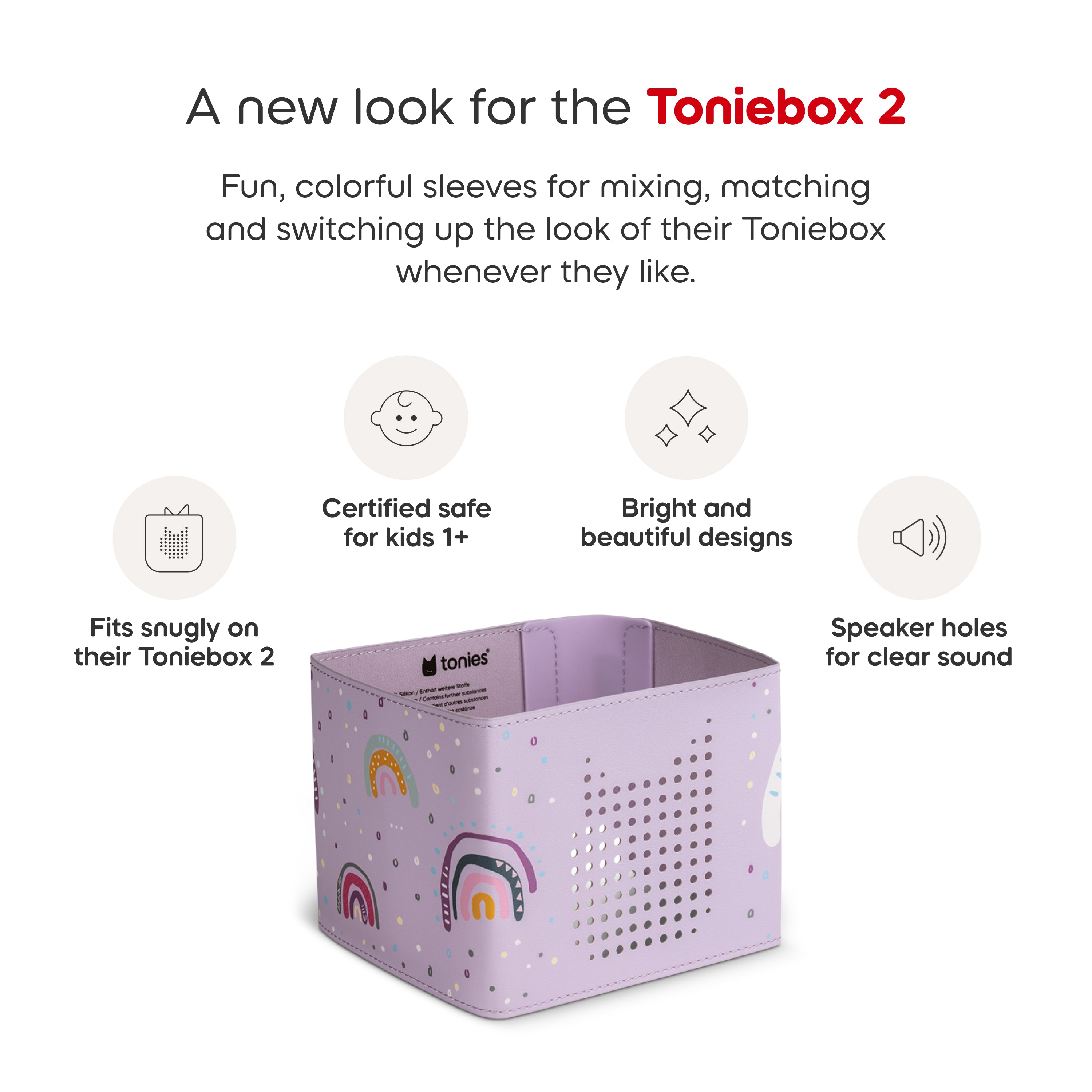 Toniebox 2 Sleeve: Rainbow
