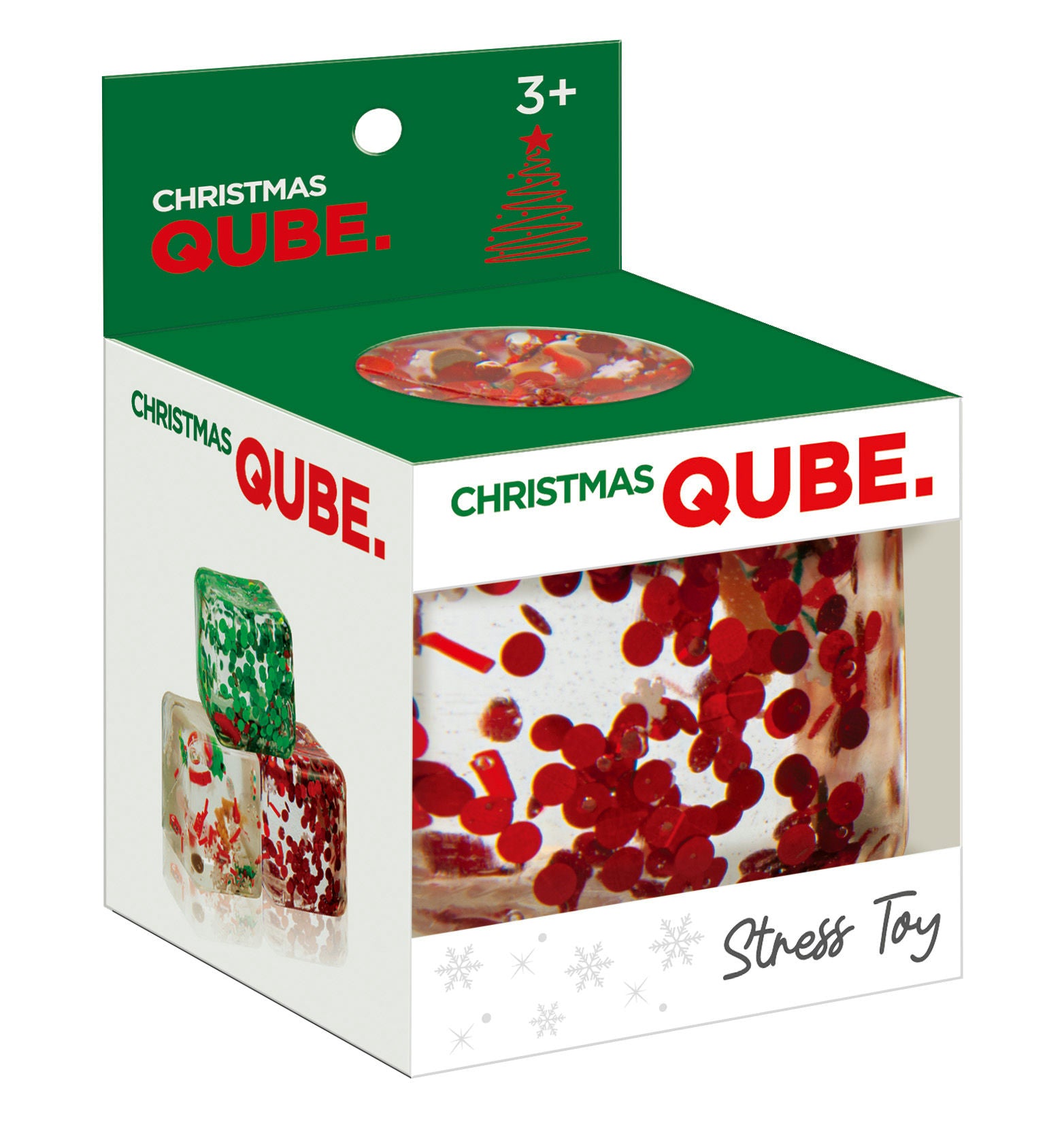 Christmas Qube Stress Toy - Assorted colors